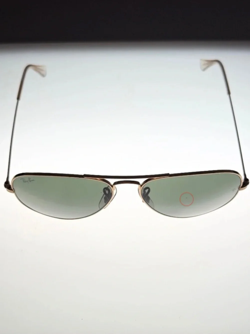 Ray-Ban~Aviator Classic~RB3025~Gold Frame:Green Lenses~Size 55-14